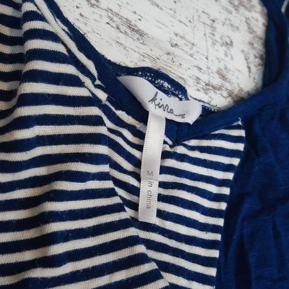 Kirra Striped Layered Tiered Flowy Tank Top - Picture 4 of 8